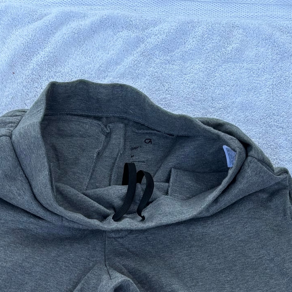 GAP Gray Joggers with Tapered Fit and Elastic Cuffs